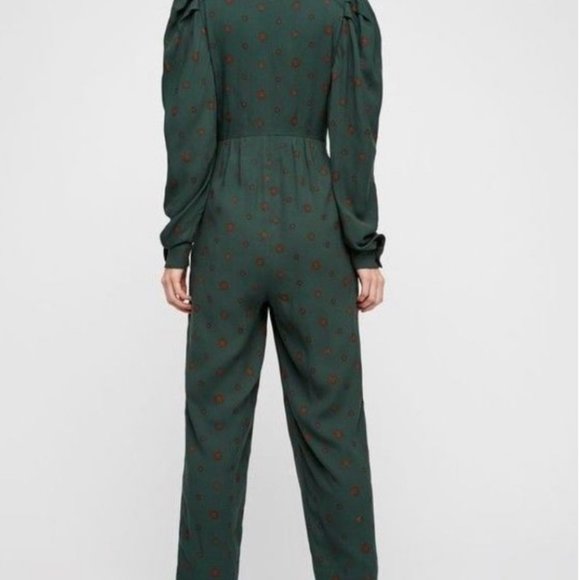 Free People Star Eyes Green Jumpsuit - Picture 1 of 4